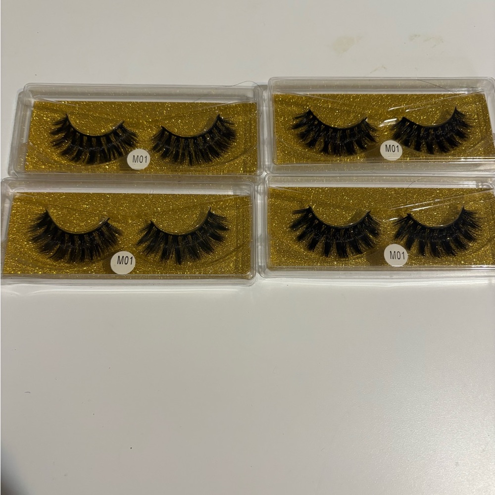 Dramatic Black False Eyelashes Set